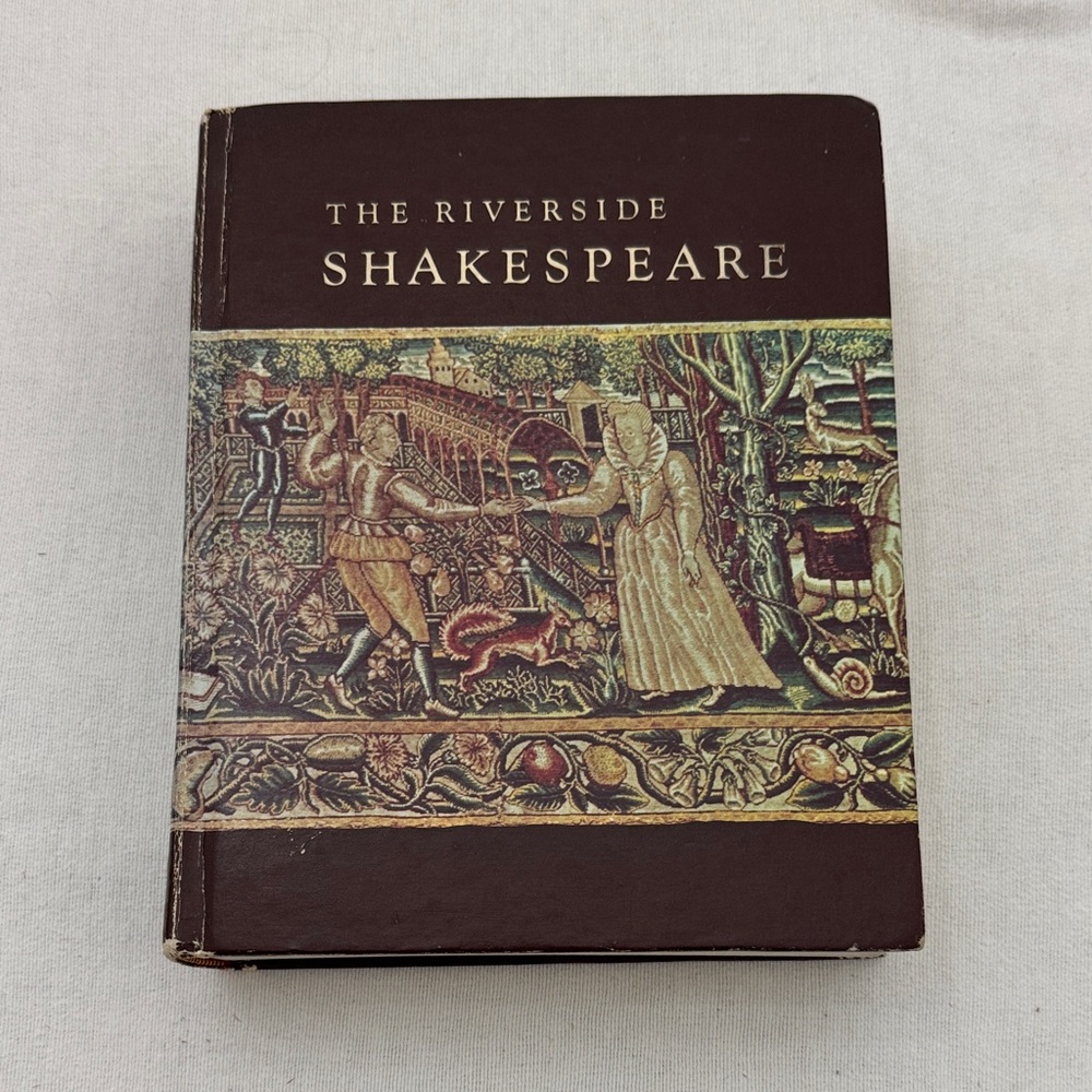 The Riverside Shakespeare Book 1974 by Houghton Mifflin Company vintage  (OLCC)